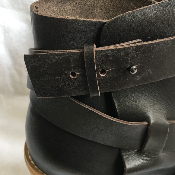 See by Chloe Alexa Cross Hatch Wedge Boots 38.5 - Picture 5 of 9